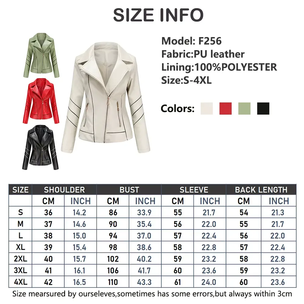 2024 Leather Jacket Women's Thin PU Short Coat Spring and Autumn Jacket Motorcycle Suit Women's New Style - Image 2