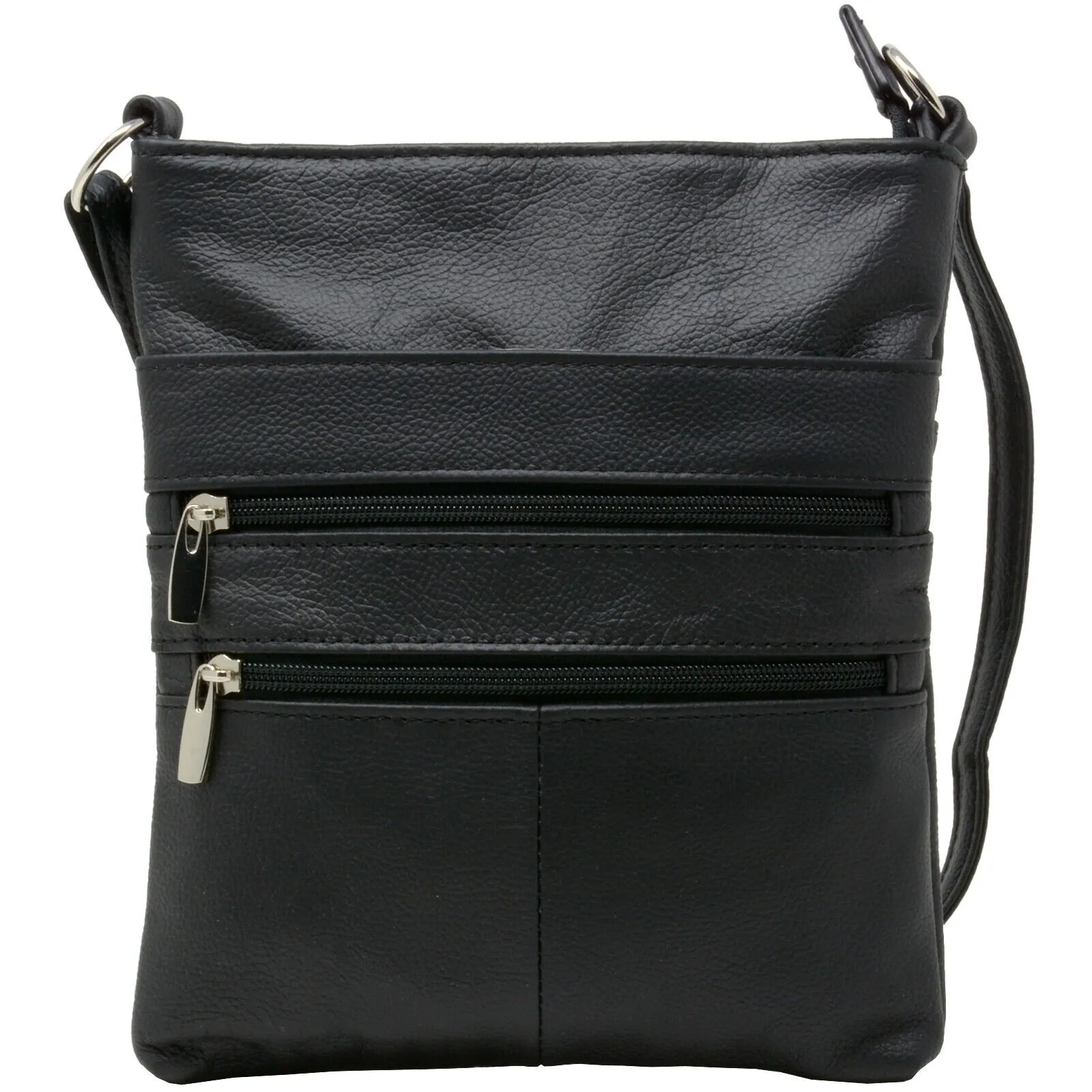 Real Leather Shoulder Bag Purse Cross Body Organizer Purse Smart Phone Pocket