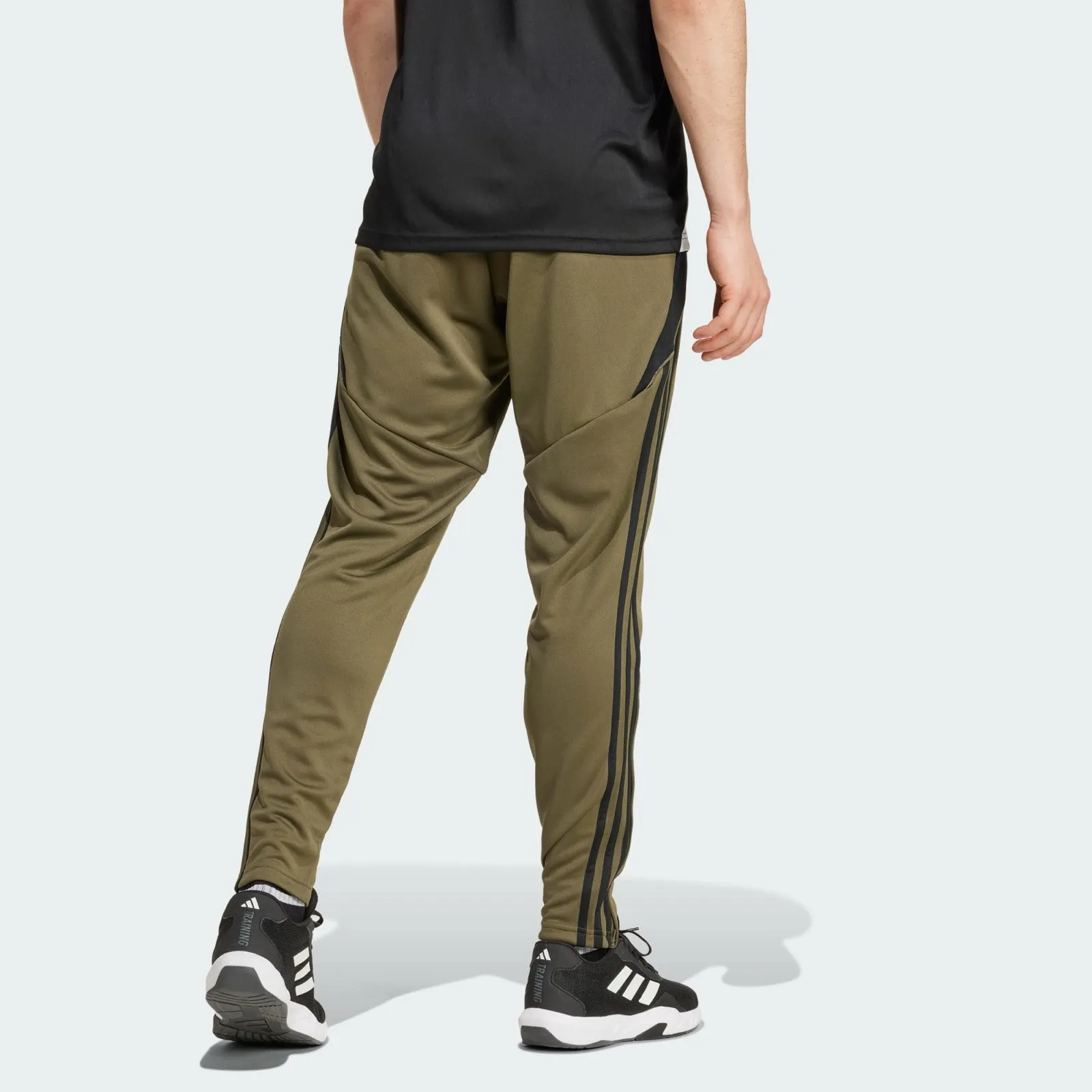Men’s Soccer Athletic Bottoms Jogger Track Pant Olive - Image 2