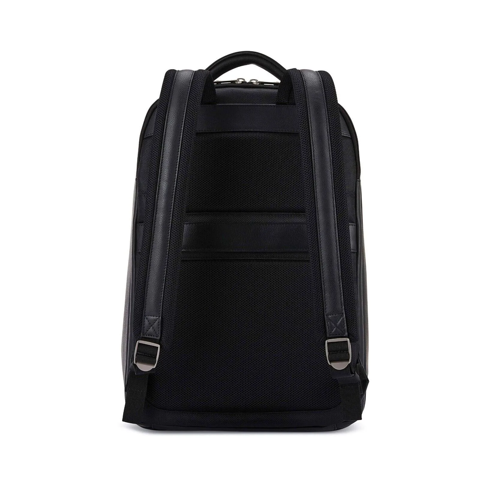 NEW!! Classic Samsonite Leather Backpack - Black - Image 3