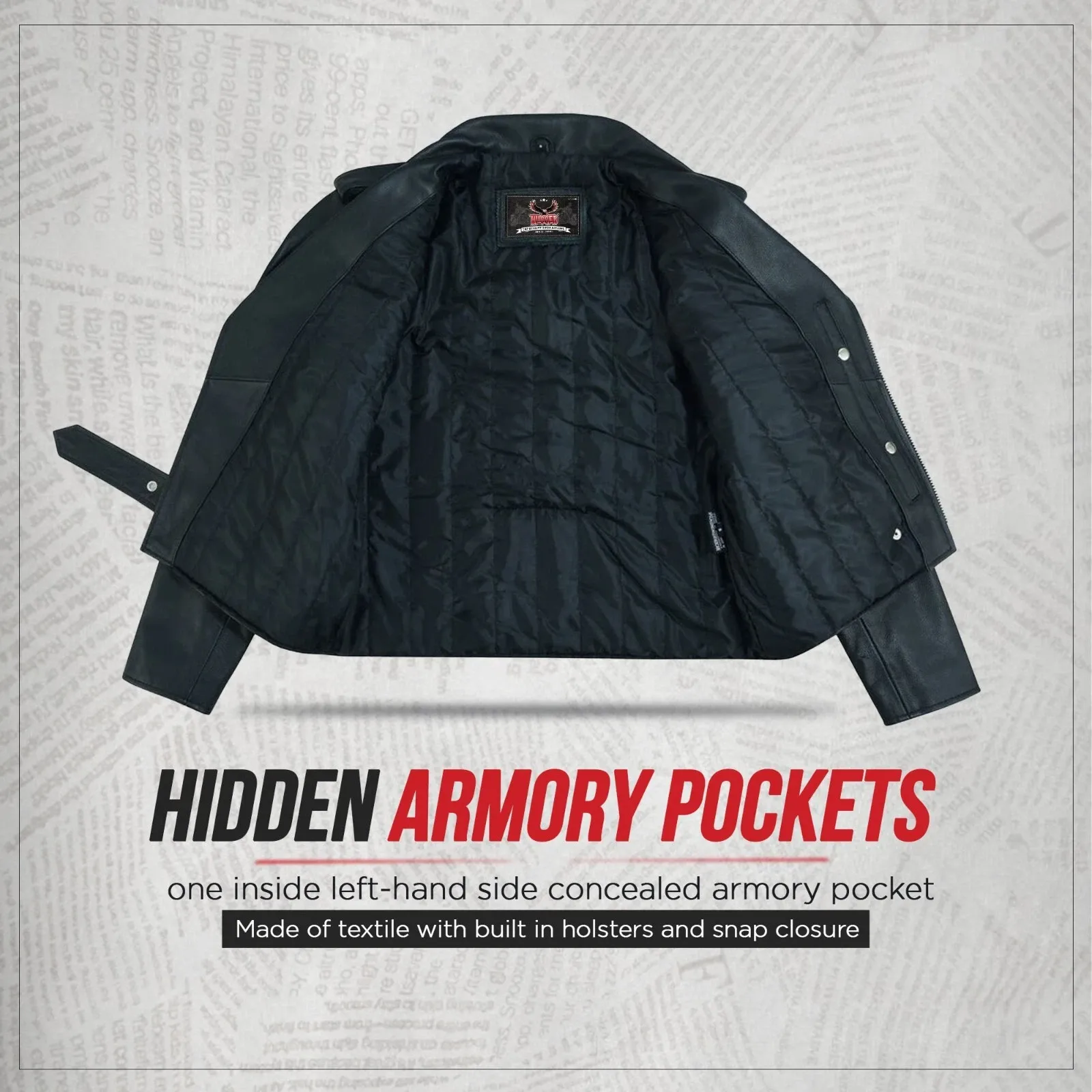 Men’s Leather Jacket Premium Classic Style Motorcycle Rider Jacket - Image 6