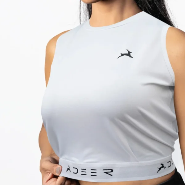 Crop Top Workout Shirts: Ideal for Yoga, Running, and Gym - Women's and Girls - Image 5
