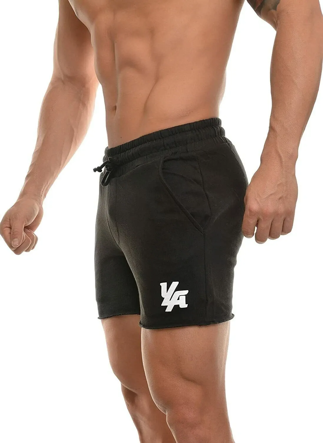 YoungLA Men's Bodybuilding French Terry Gym Workout Shorts - Image 6