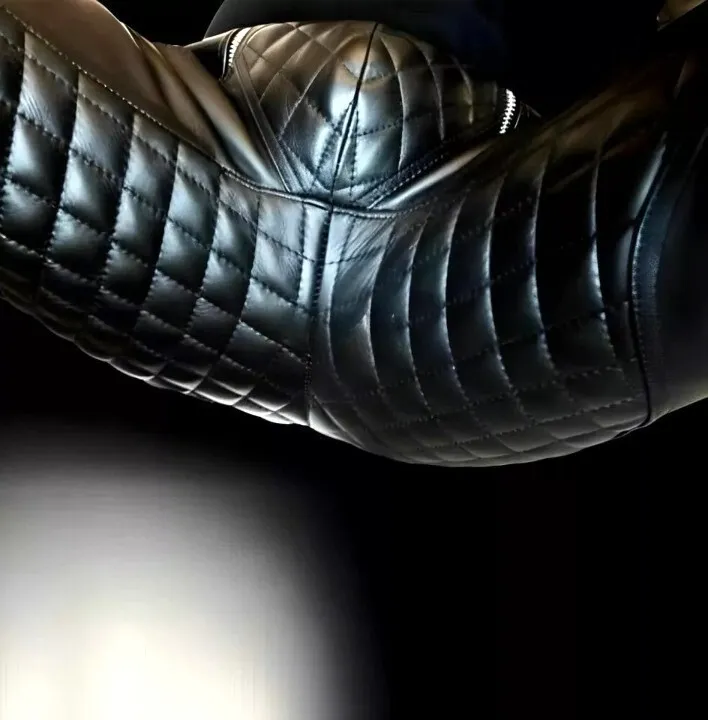 Men's Real Leather Pant Kink Punk Jeans BLUF Trousers Pants Breeches Bikers Cuir - Image 5