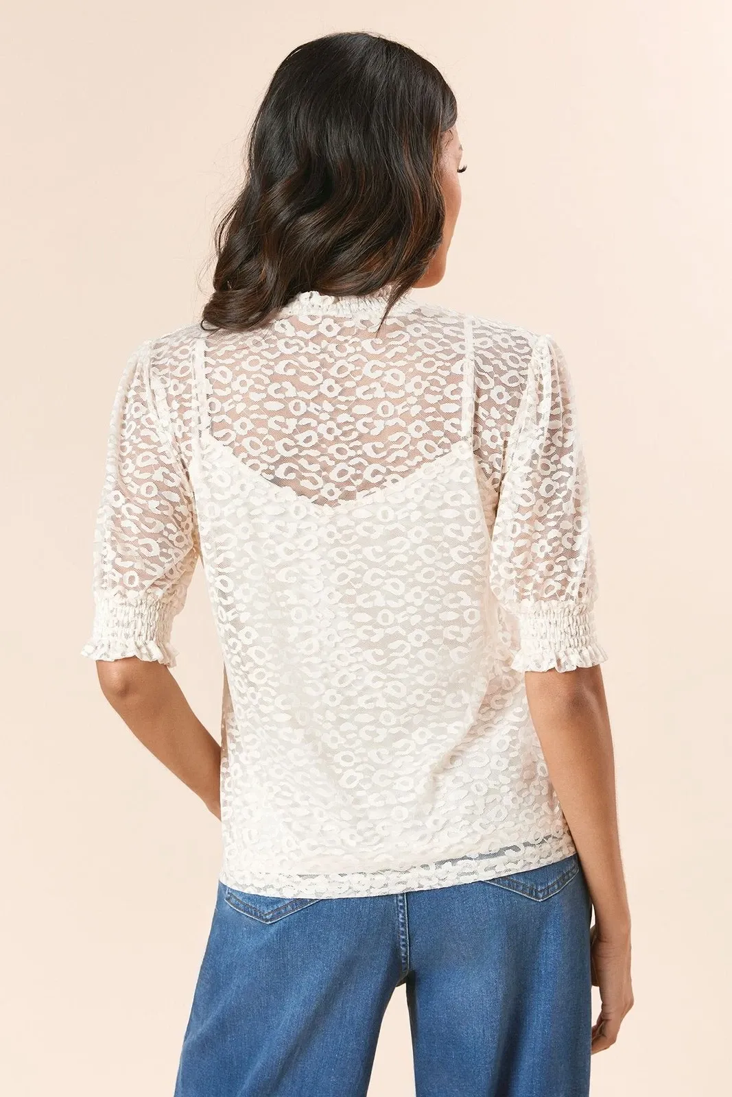 Dorothy Perkins Ivory Blouse Womens Casual Tops - Image 4
