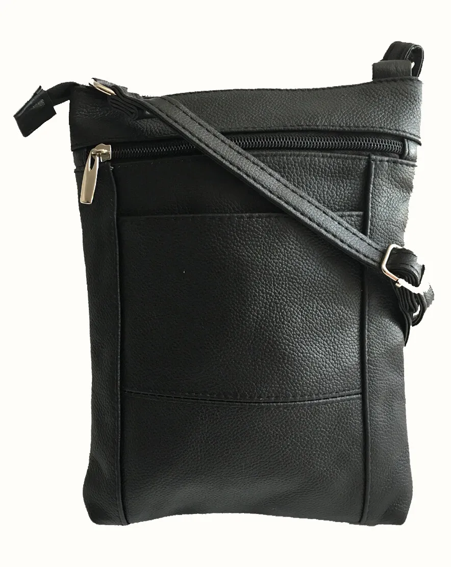 Real Leather Shoulder Bag Handbag Purse Cross Body Organizer Smart Phone Pockets - Image 4