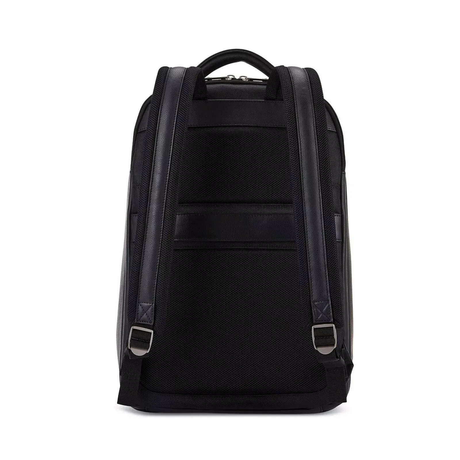 NEW!! Classic Samsonite Leather Backpack - Black - Image 5
