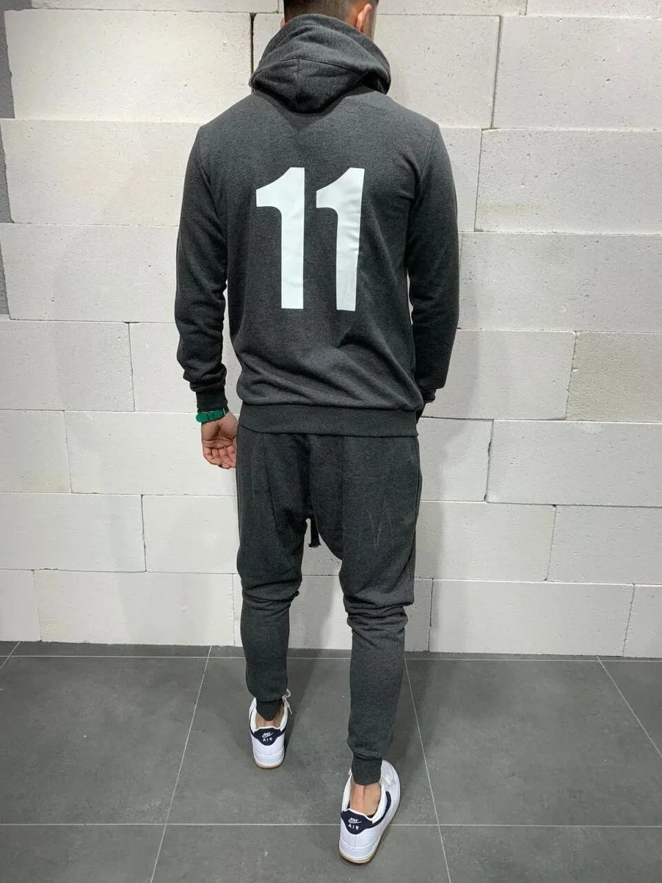 Man's Tracksuit Sport Suit Hoodie Sweatsuit Sweatshirt Jacket + Jogger Pant Set - Image 4