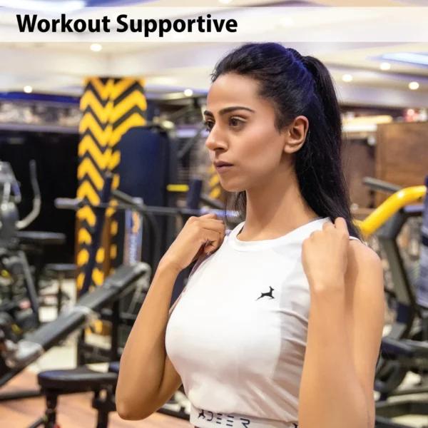 Crop Top Workout Shirts: Ideal for Yoga, Running, and Gym - Women's and Girls - Image 4