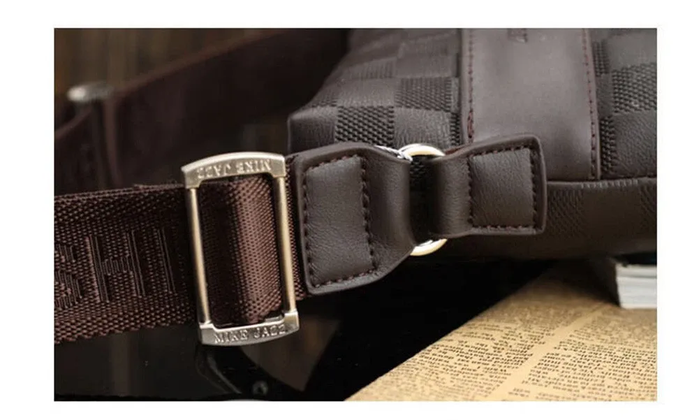 Men's Leather Crossbody Messenger Shoulder Bags Handbag Satchel Casual Day Bag - Image 5