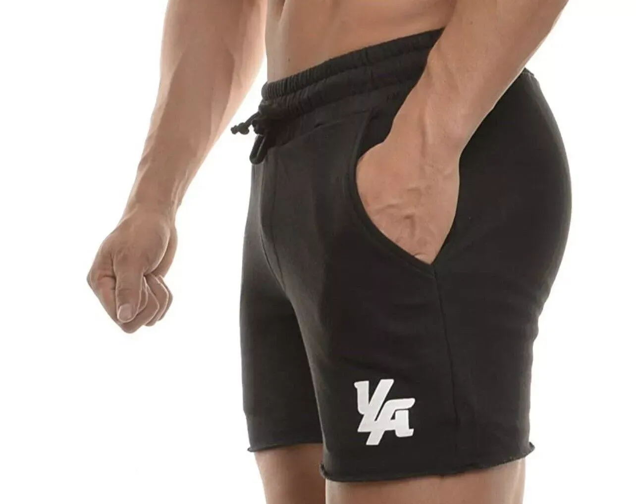 YoungLA Men's Bodybuilding French Terry Gym Workout Shorts - Image 5