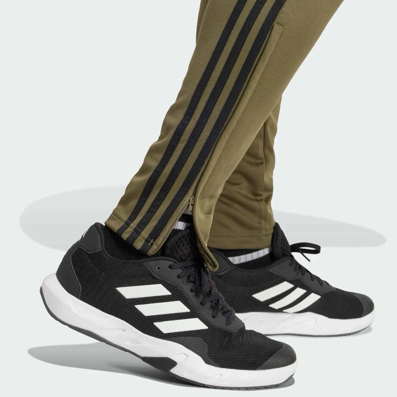 Men’s Soccer Athletic Bottoms Jogger Track Pant Olive - Image 5