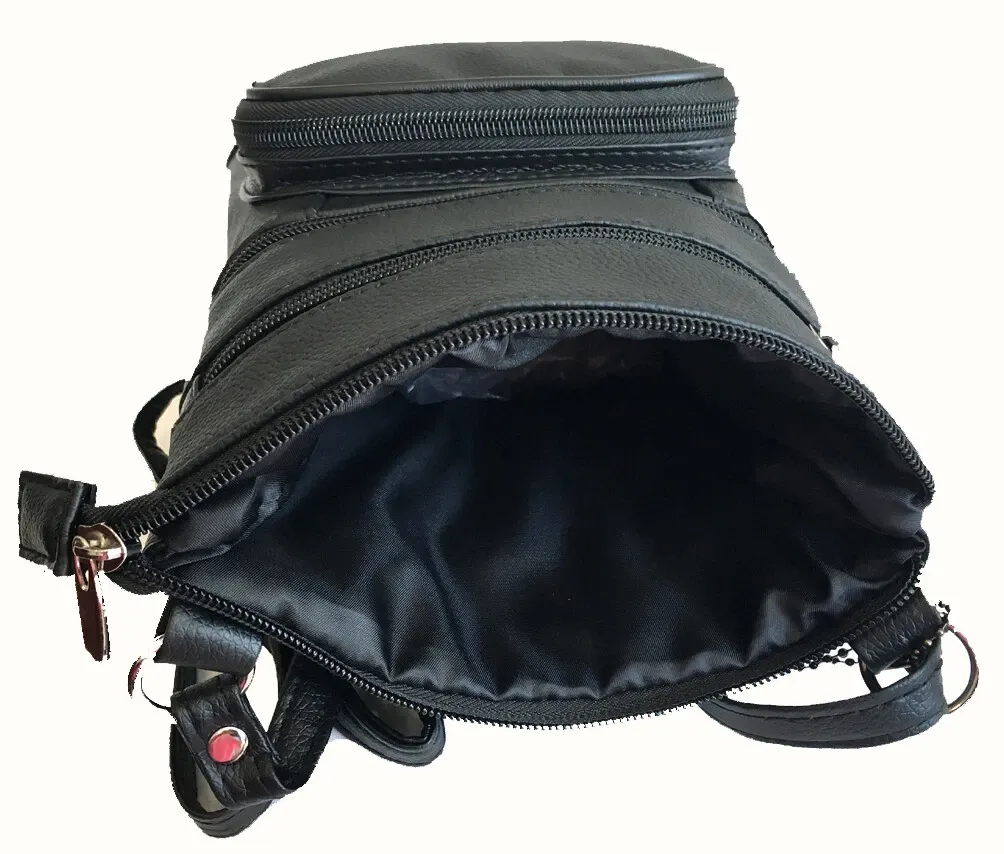 Real Leather Shoulder Bag Handbag Purse Cross Body Organizer Smart Phone Pockets - Image 9