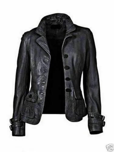 New Women's Biker Genuine Lambskin Soft Leather Motorcycle Slim fit Biker Jacket - Image 8
