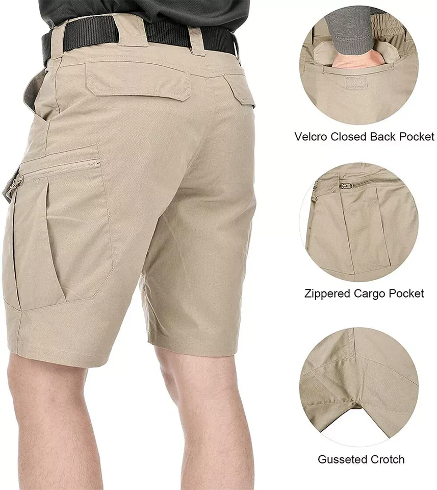 Mens Tactical Shorts Cargo Shorts Outdoor Waterproof Hiking Fishing Track Shorts - Image 2