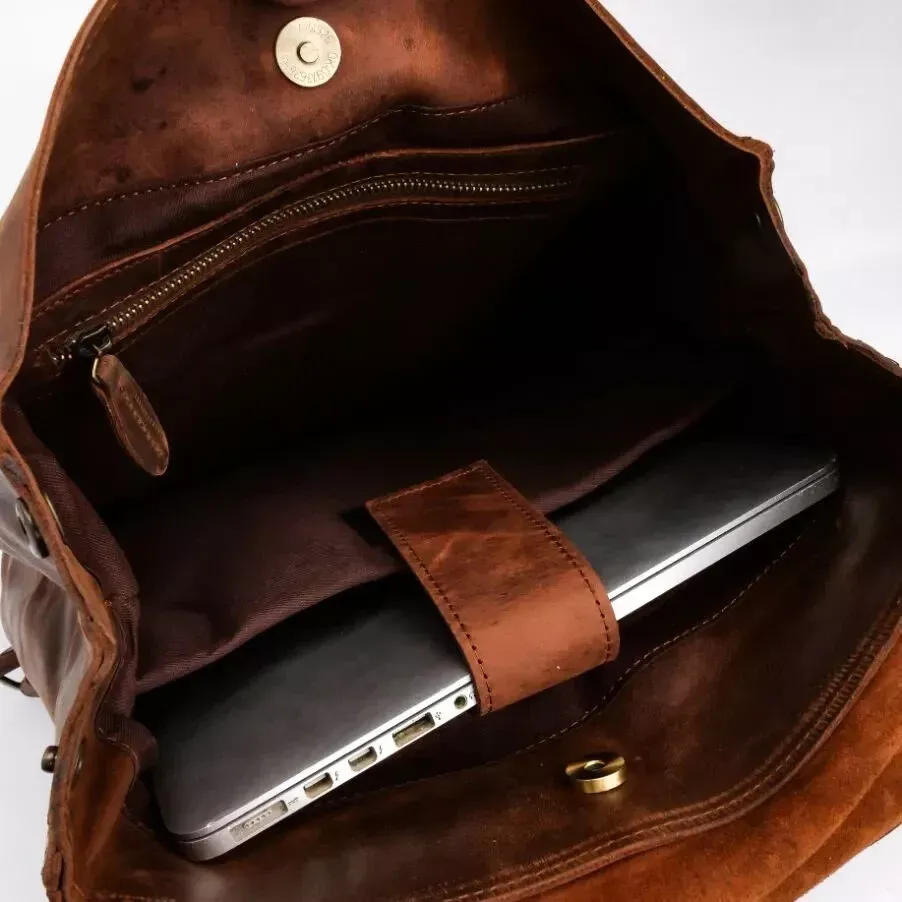 Nomad Vintage Leather Backpack - Image 3